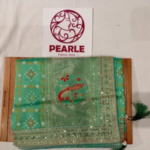 Designer Bandhani Silk Saree