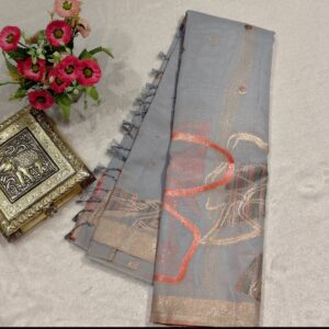 Elegant Linen Silk Saree | Classic & Graceful