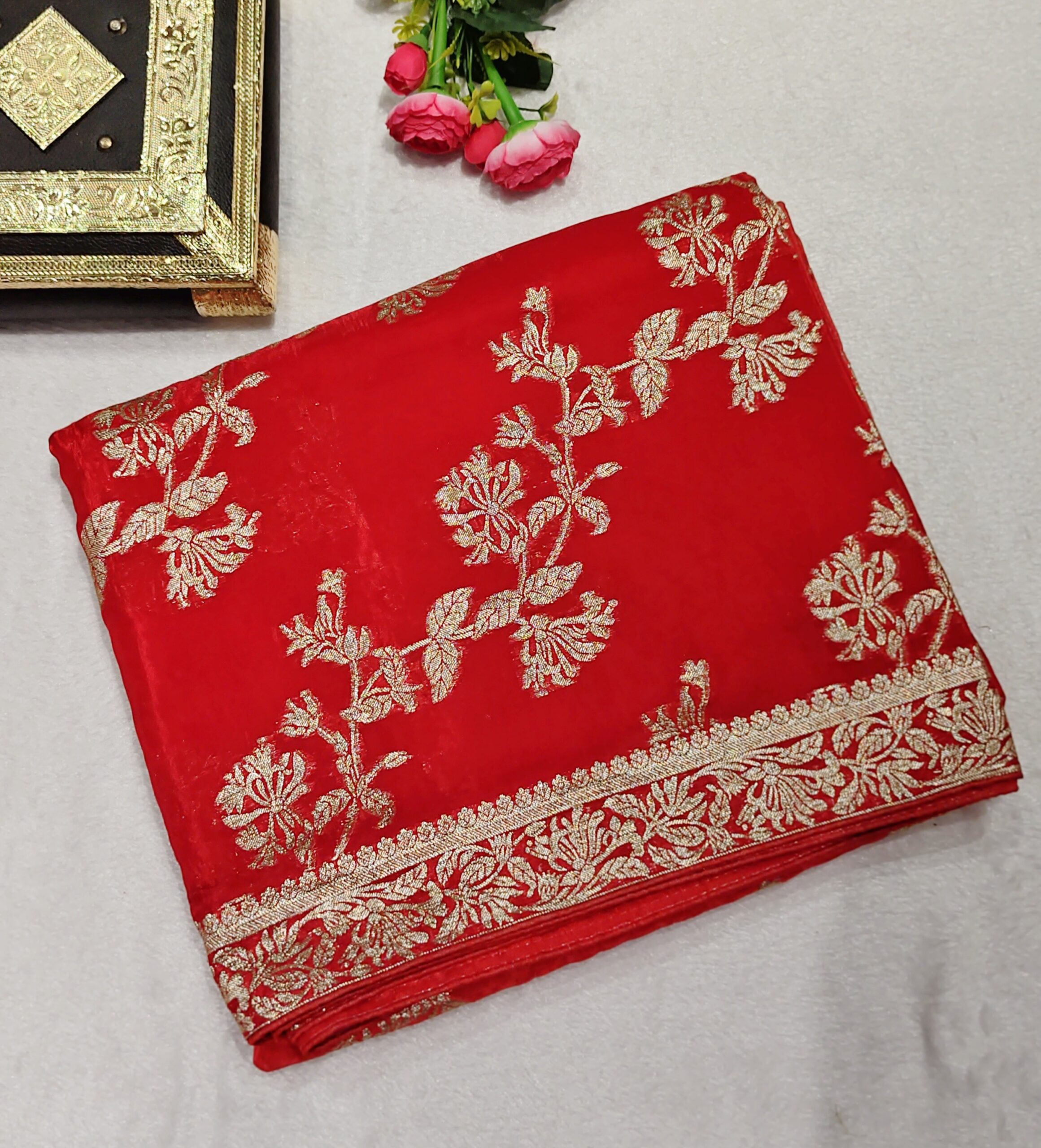 Premium Dola Silk Saree - Image 7