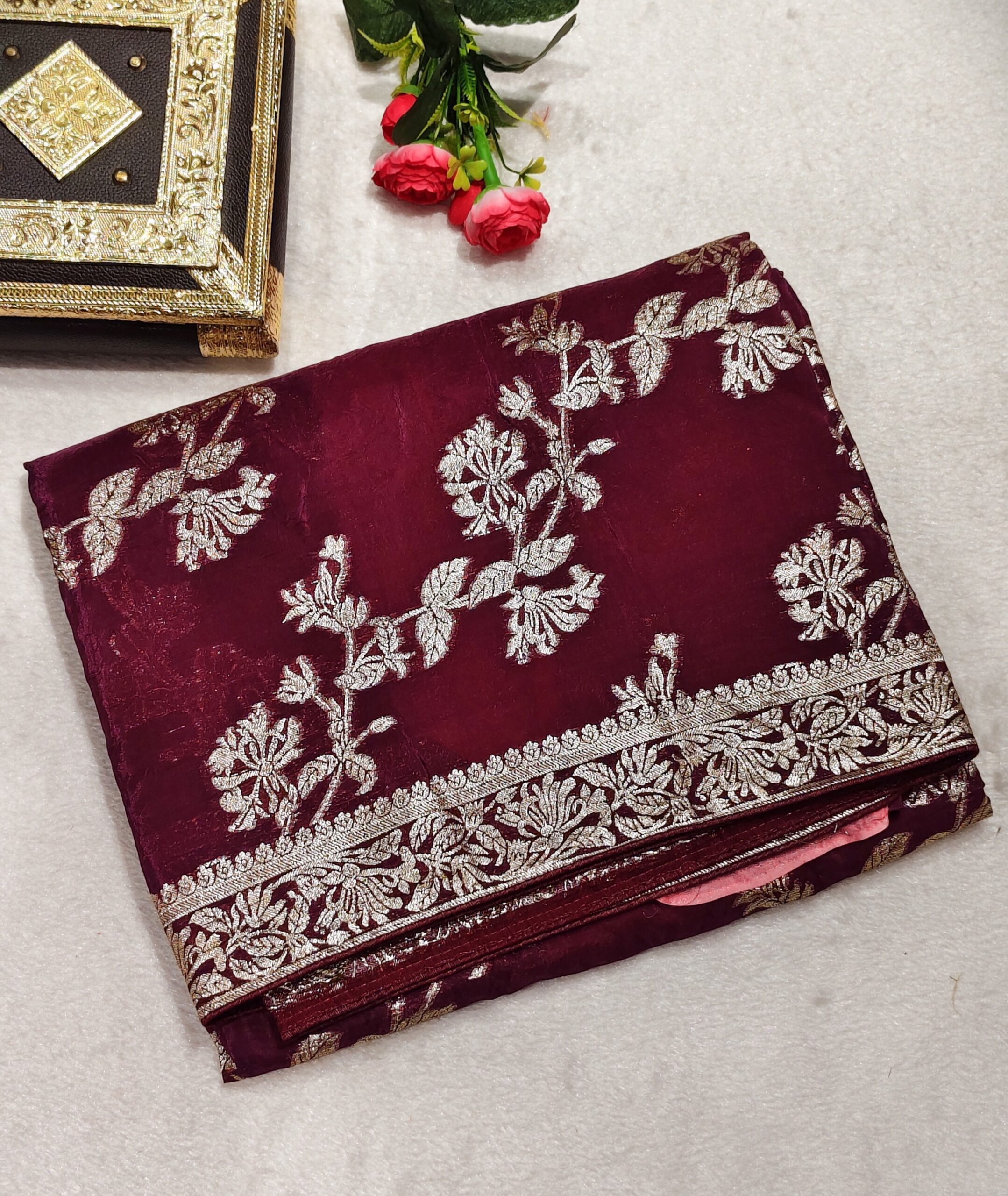 Premium Dola Silk Saree - Image 4