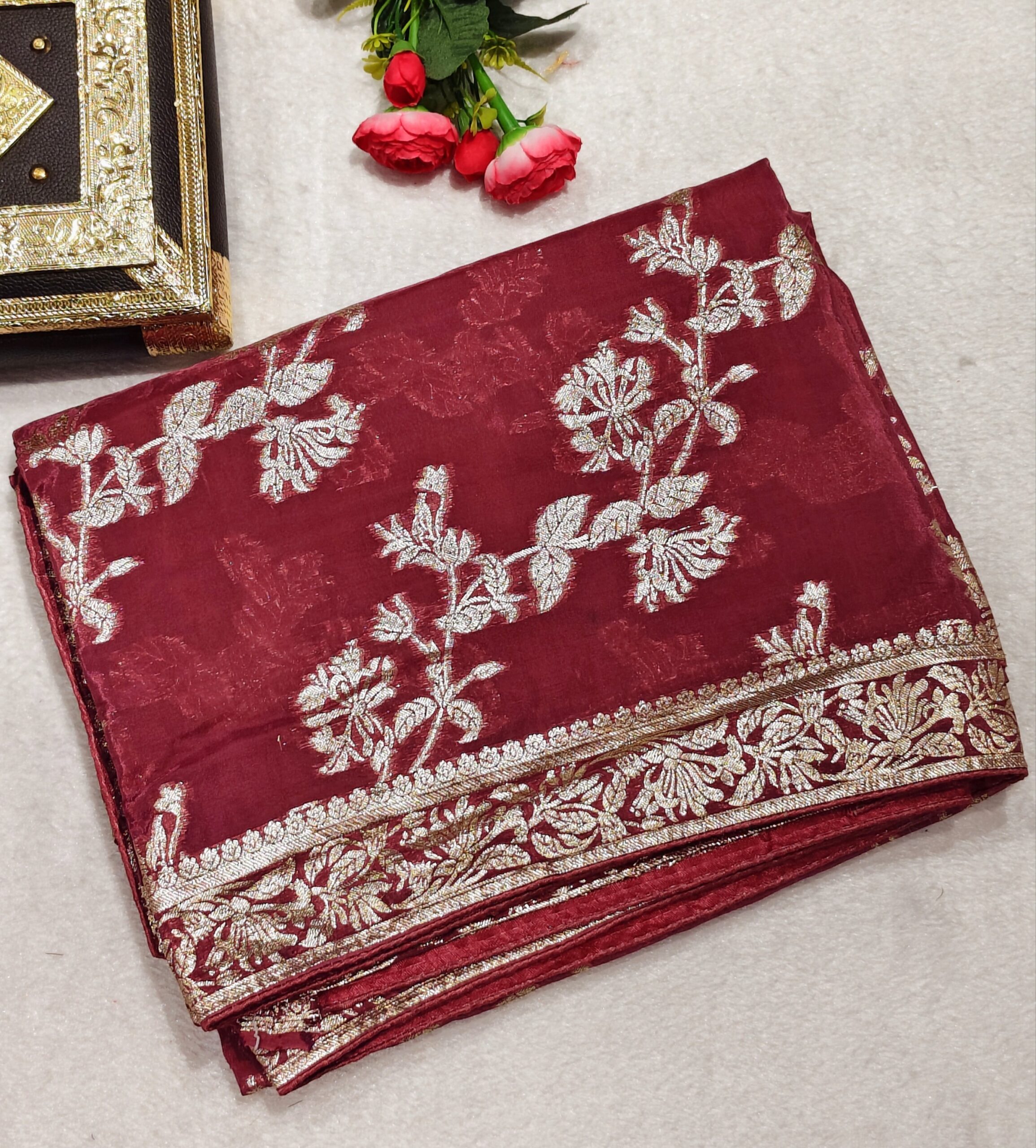 Premium Dola Silk Saree - Image 6