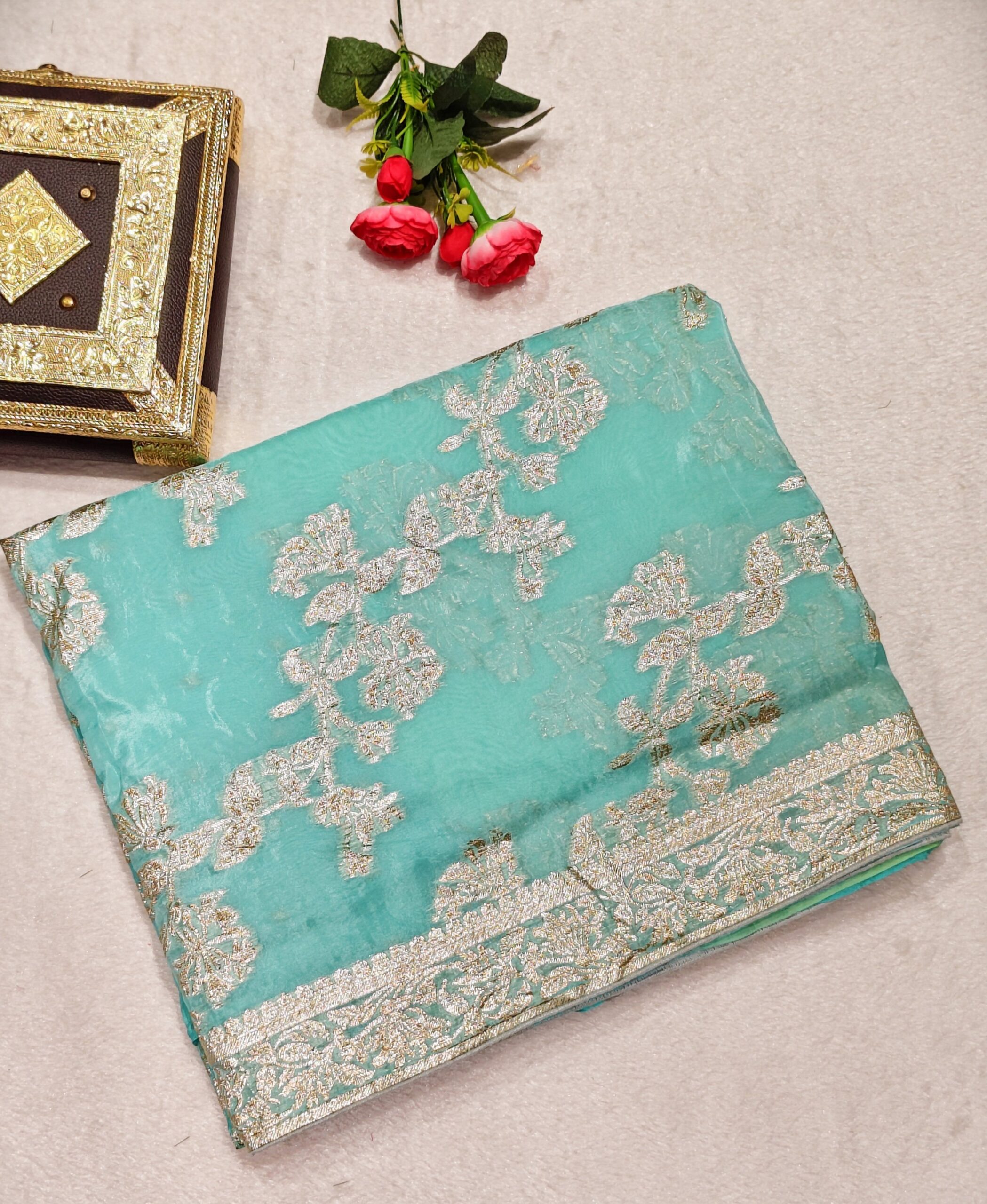 Premium Dola Silk Saree - Image 5