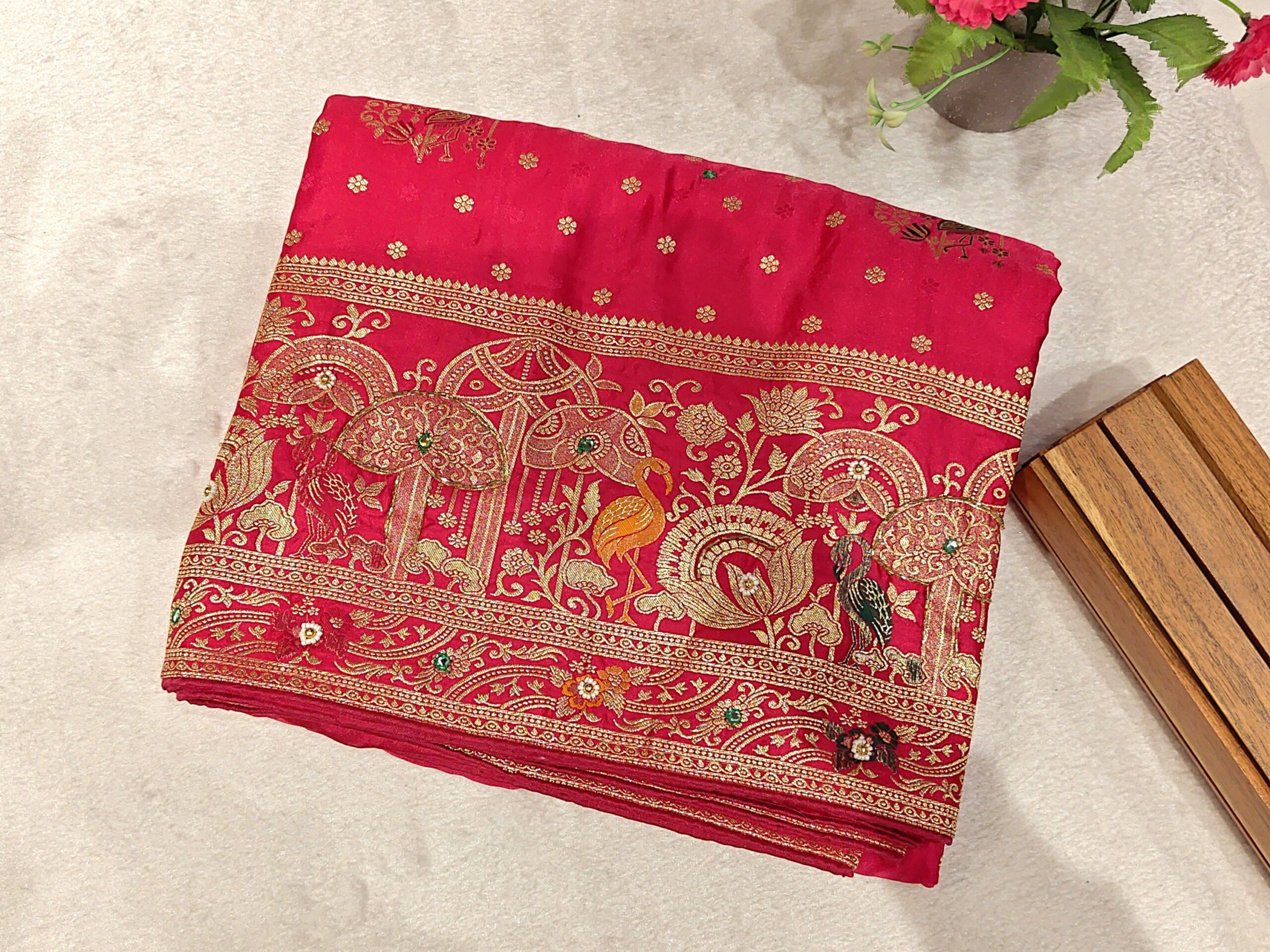 Designer Satin Silk Saree