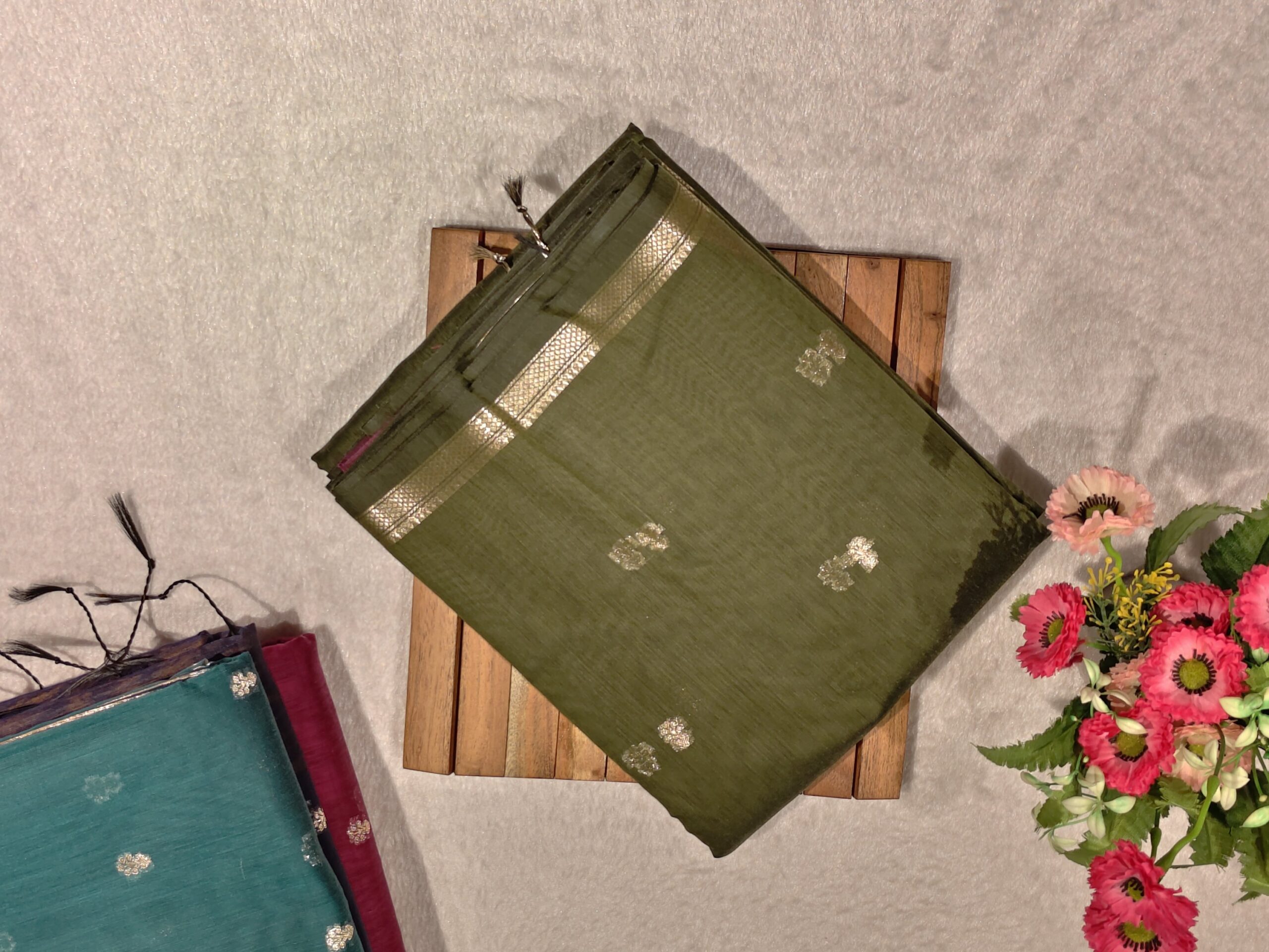 Maheshwari Silk Saree - Image 2