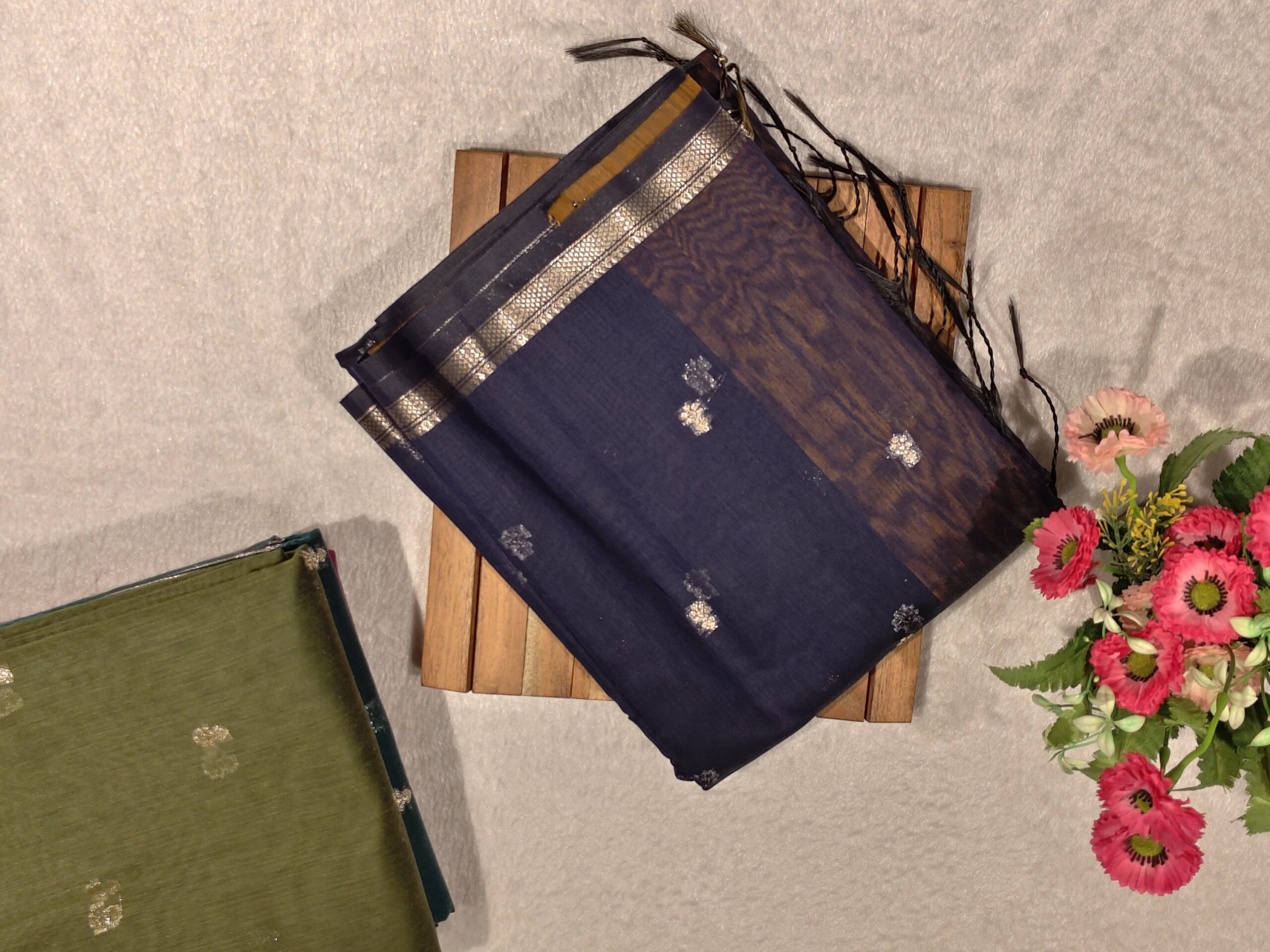Maheshwari Silk Saree - Image 3