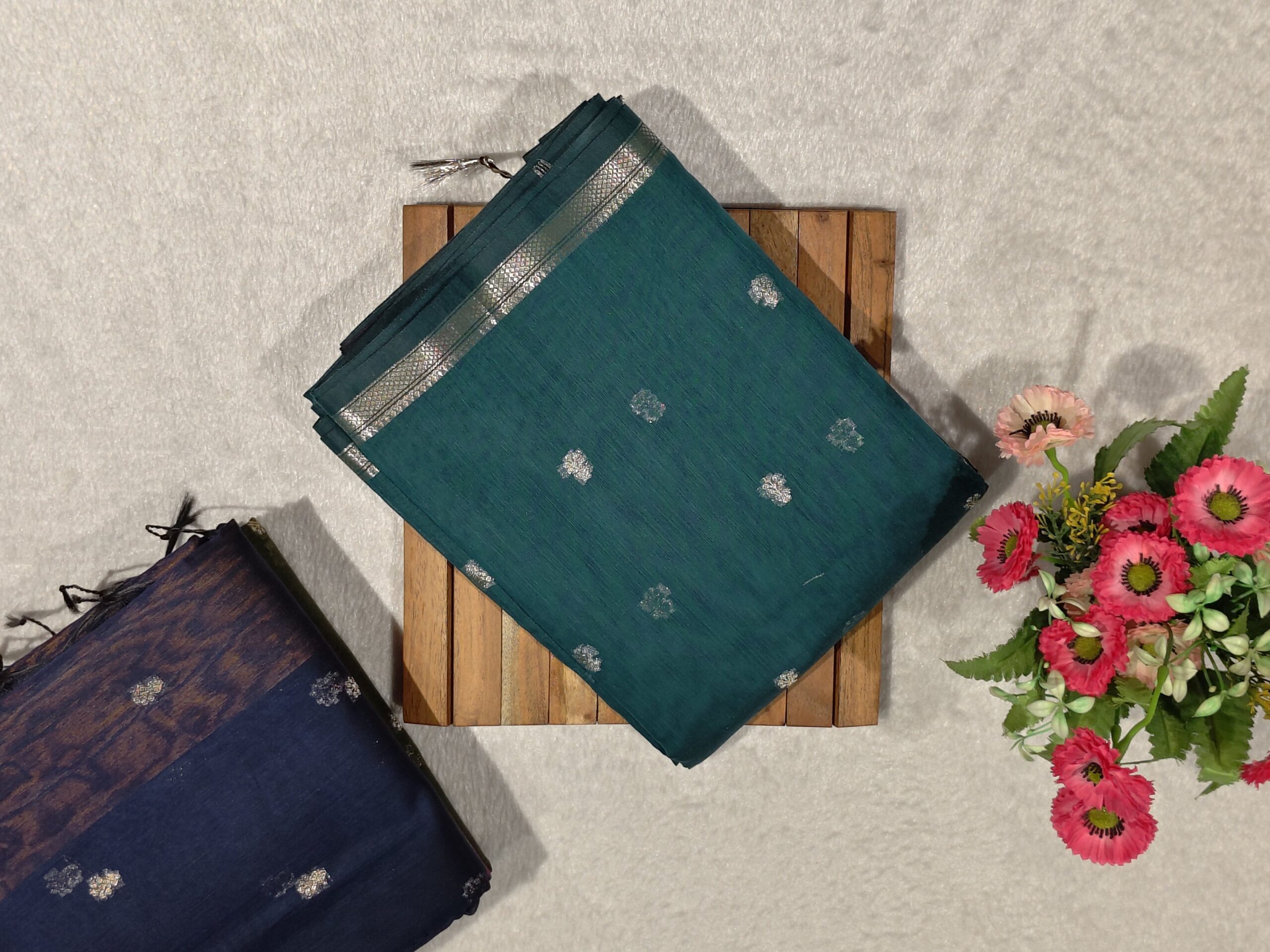 Maheshwari Silk Saree - Image 4