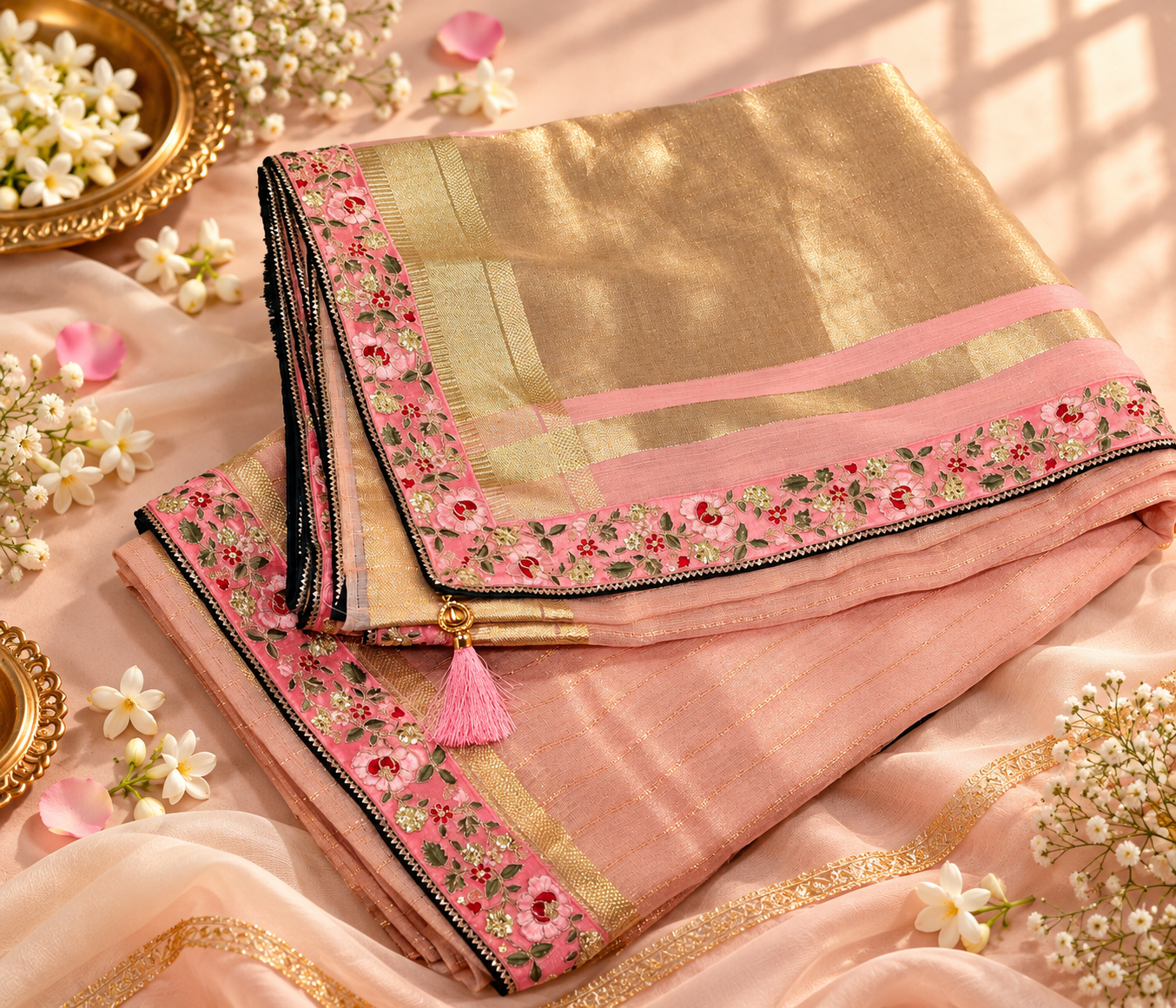 ✨ Gota Work Saree – Graceful Details, Timeless Elegance ✨ - Image 3