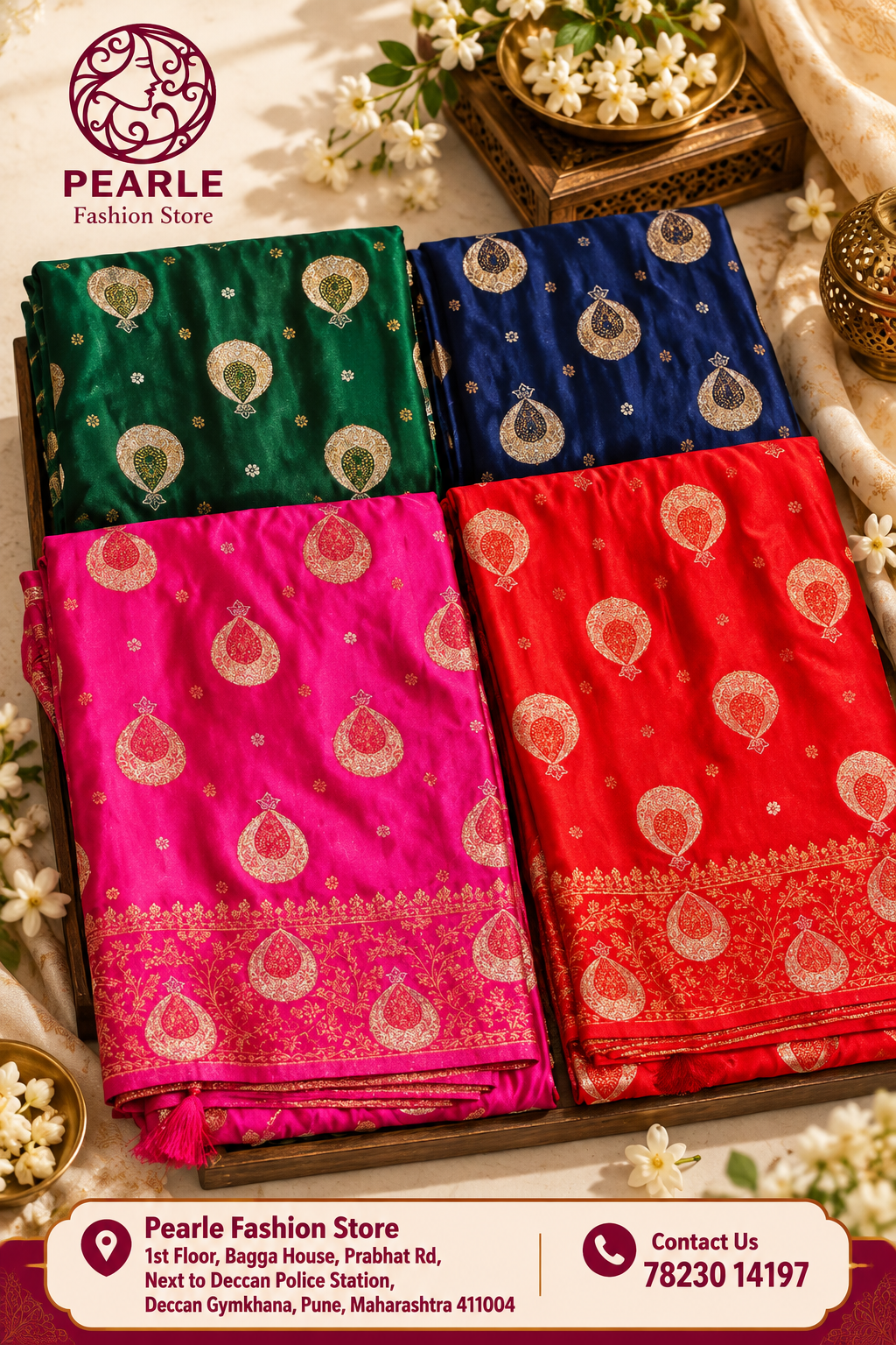 Satin Silk Saree – Graceful Shine & Timeless Style