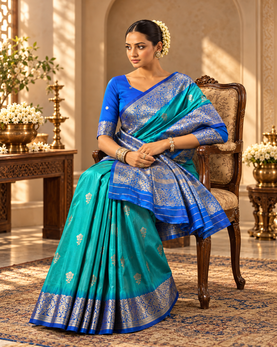 Banarasi Silk Saree – Elegant Traditional Saree for Weddings & Festive Occasions - Image 2
