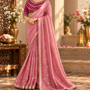 Designer Saree with Designer Blouse – Premium Ethnic Wear Collection