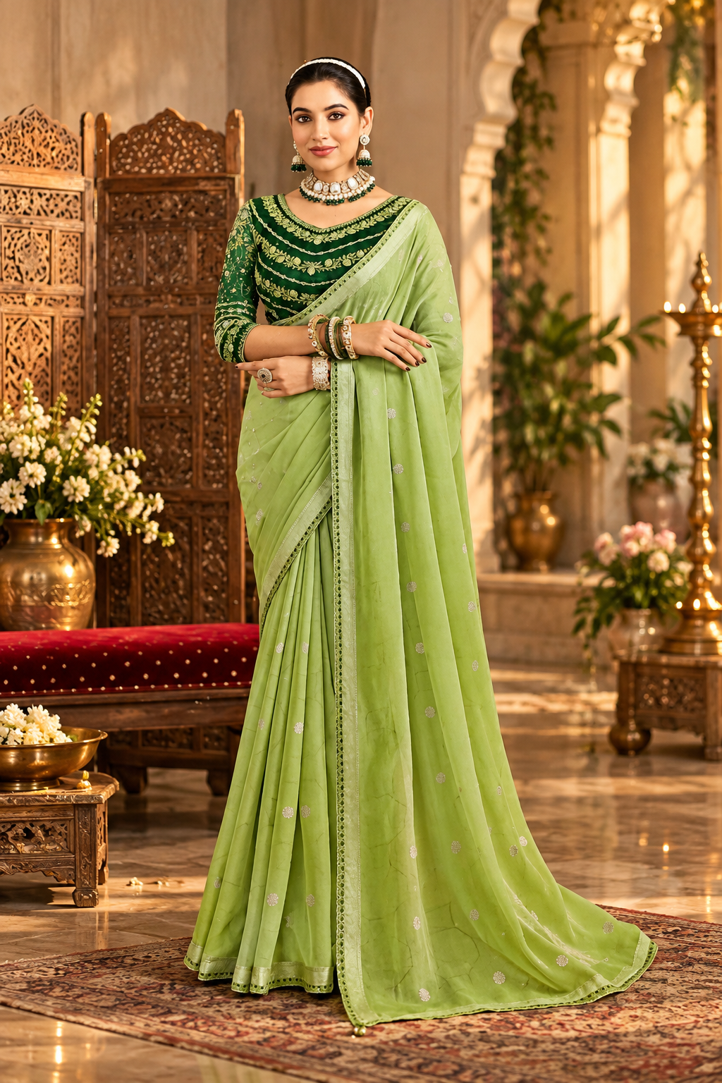 Designer Saree with Designer Blouse – Premium Ethnic Wear Collection - Image 2