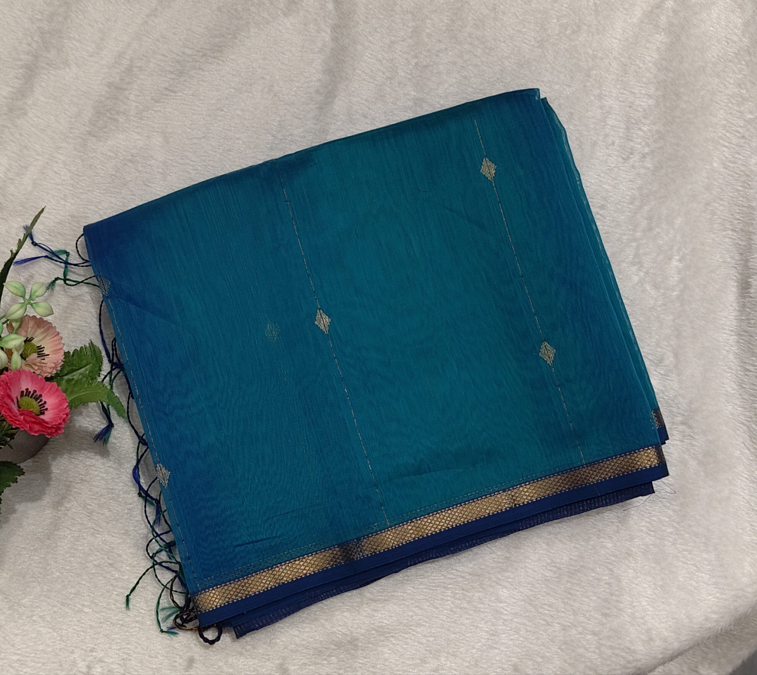 Pure Maheshwari Silk Saree - Image 5