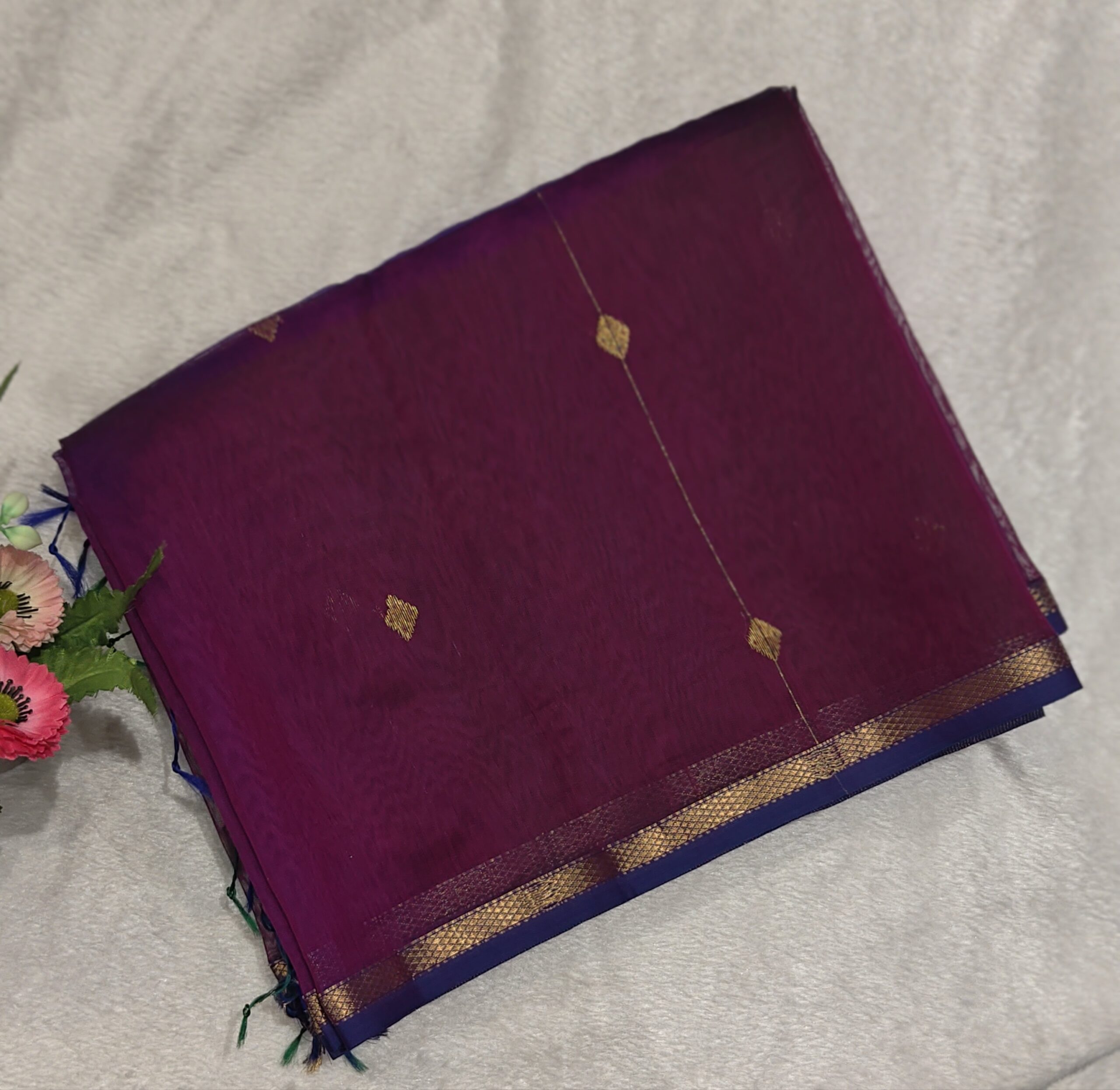 Pure Maheshwari Silk Saree