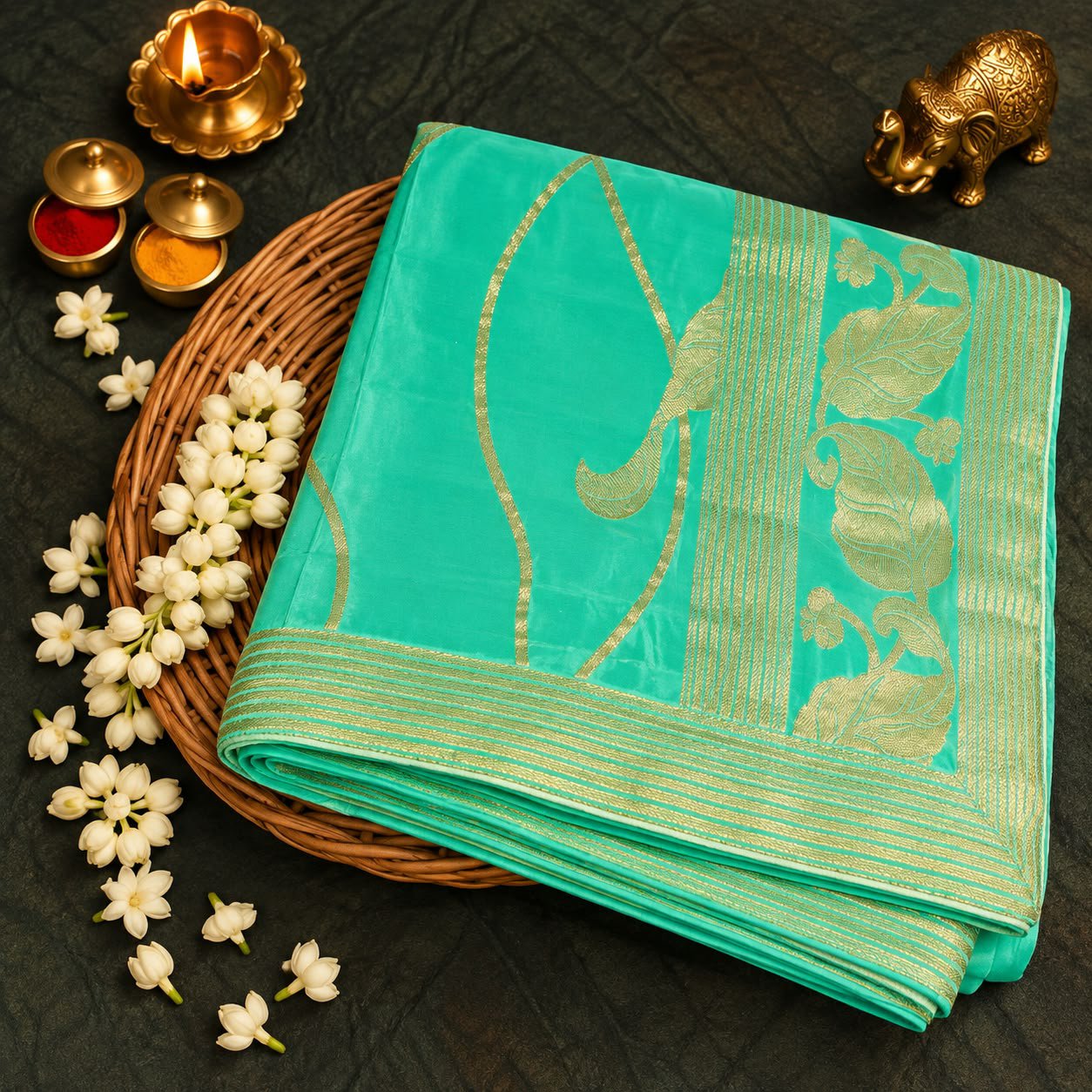 Chinon Silk Saree