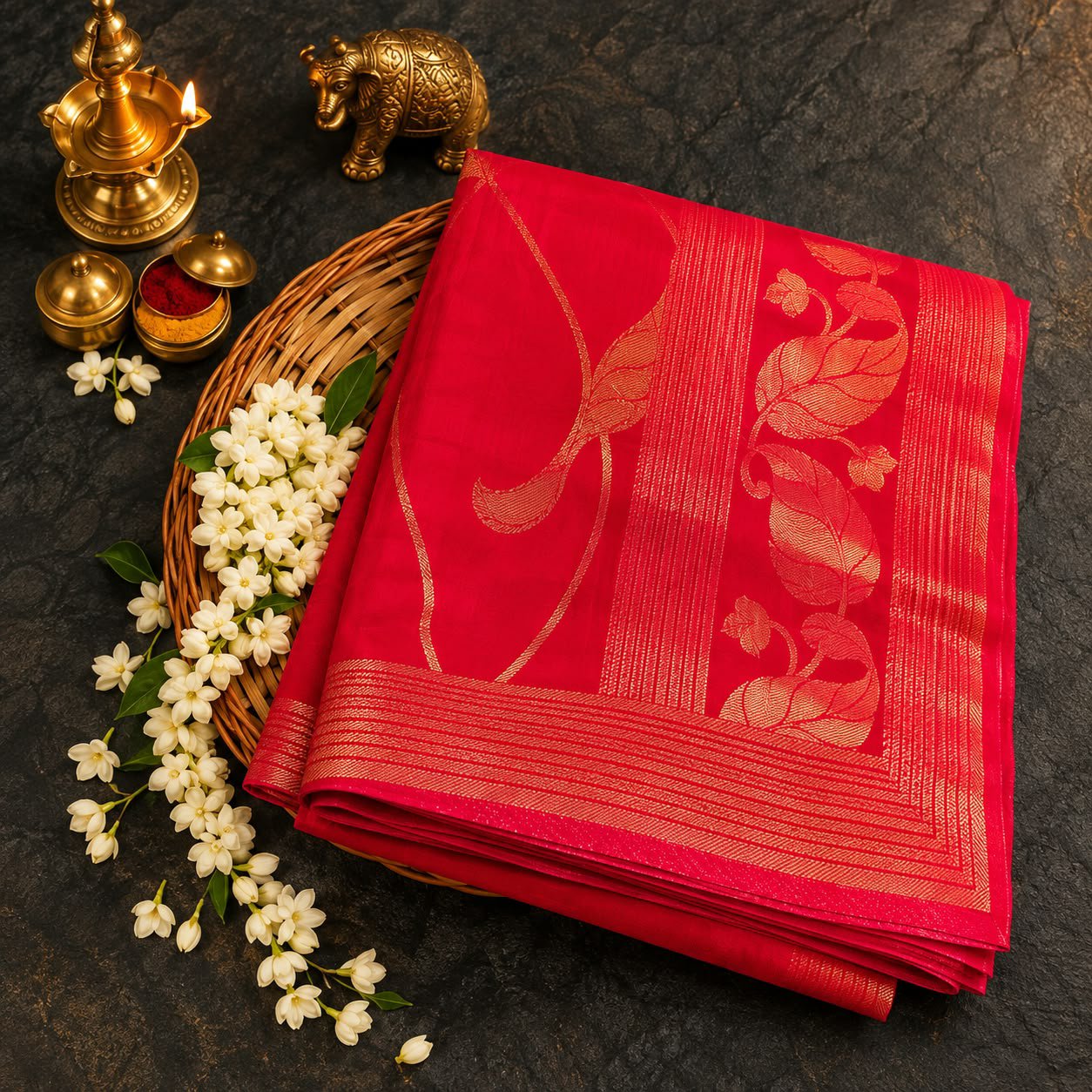 Chinon Silk Saree - Image 4
