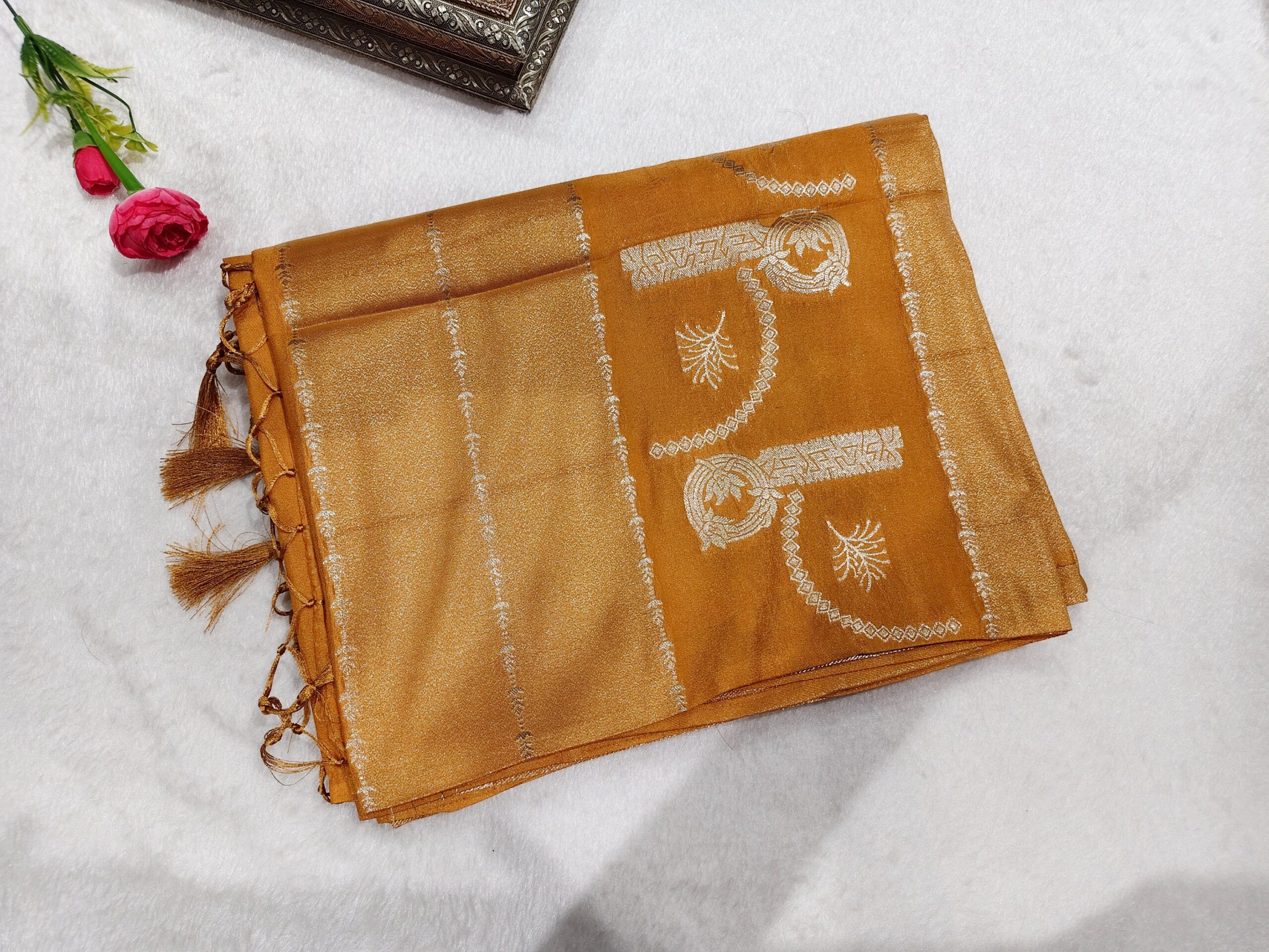 Dola Silk Saree – Elegant Designer Silk Saree - Image 6