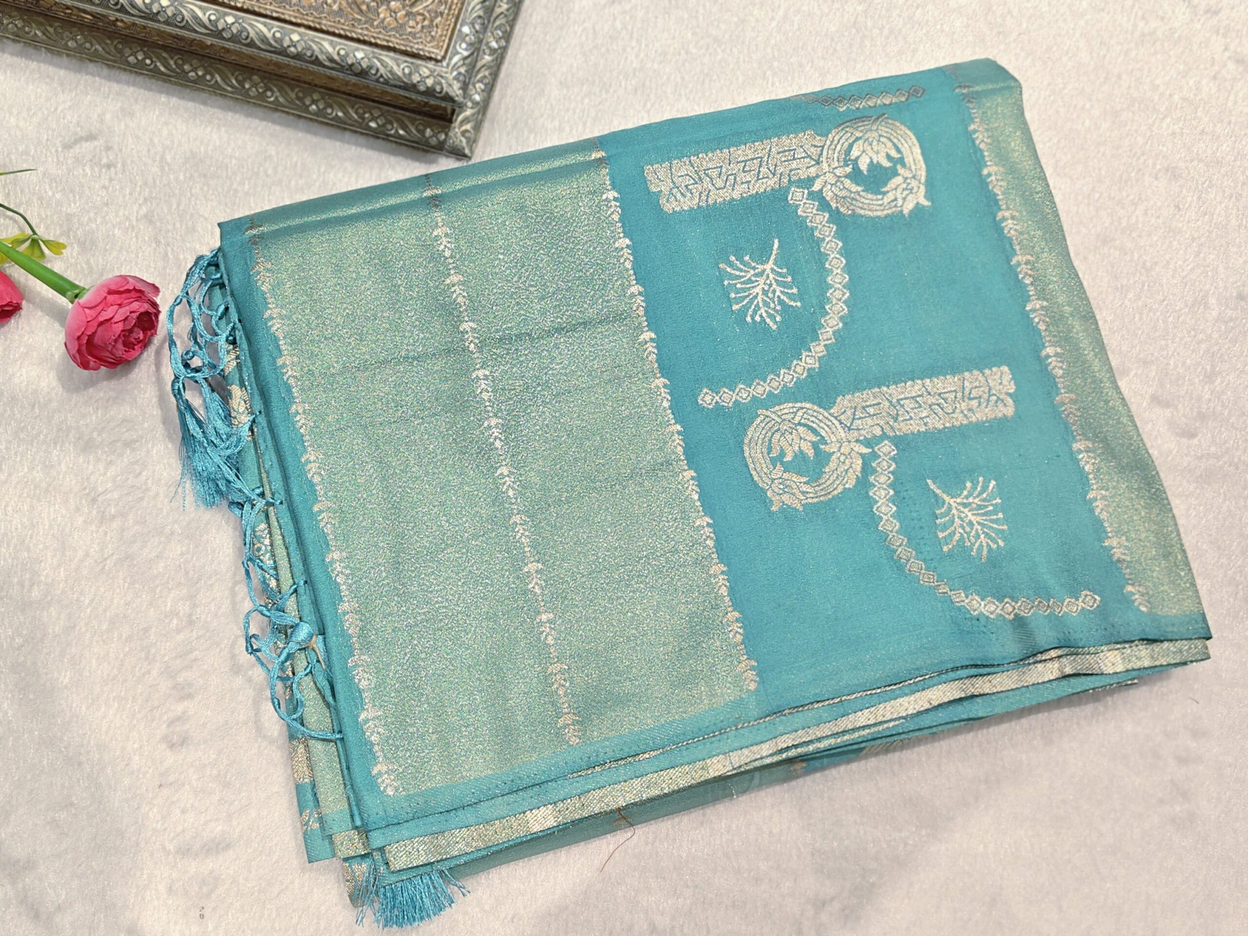 Dola Silk Saree – Elegant Designer Silk Saree - Image 7