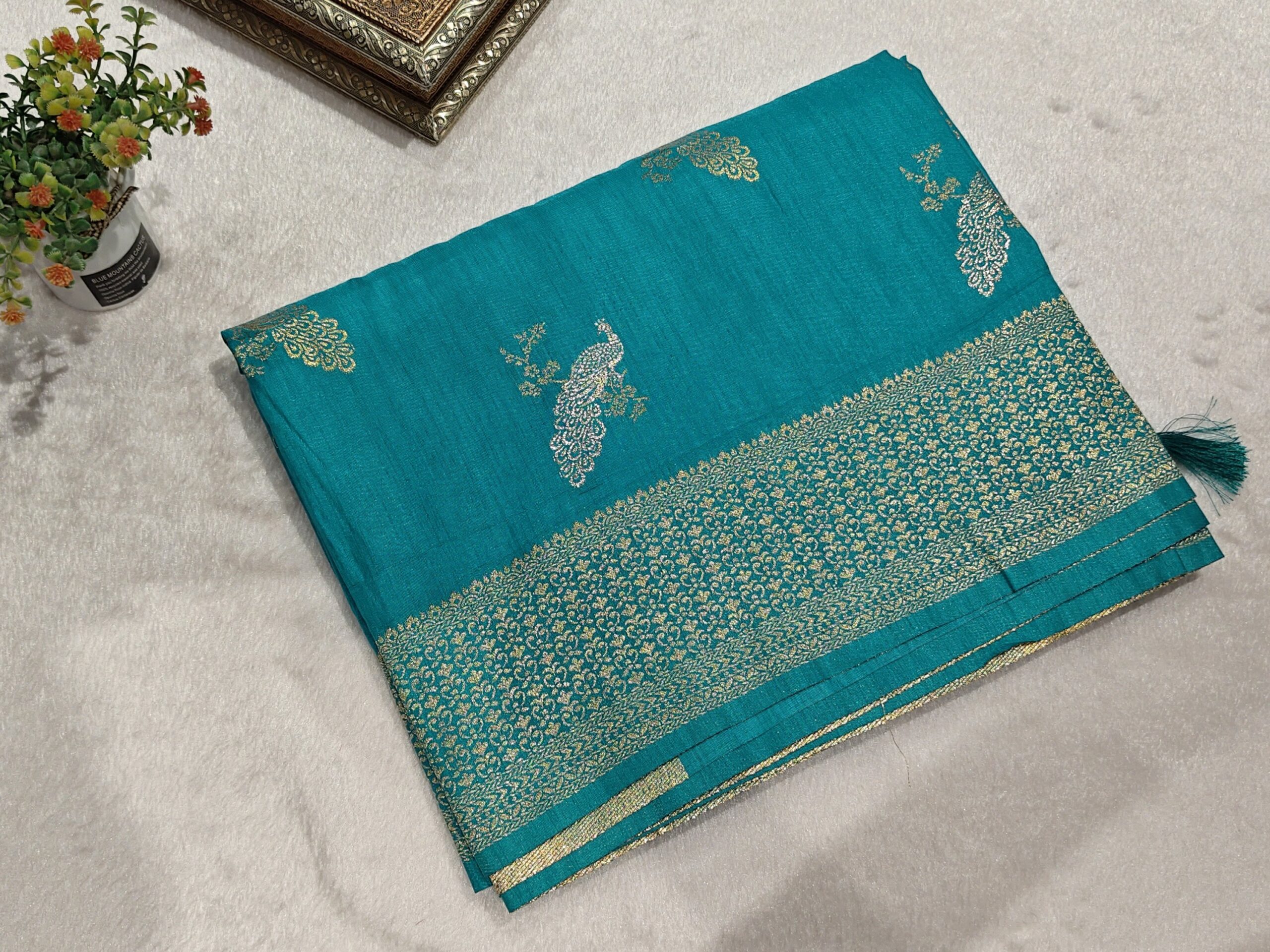 Dola Silk Saree – Elegant Designer Silk Saree - Image 5