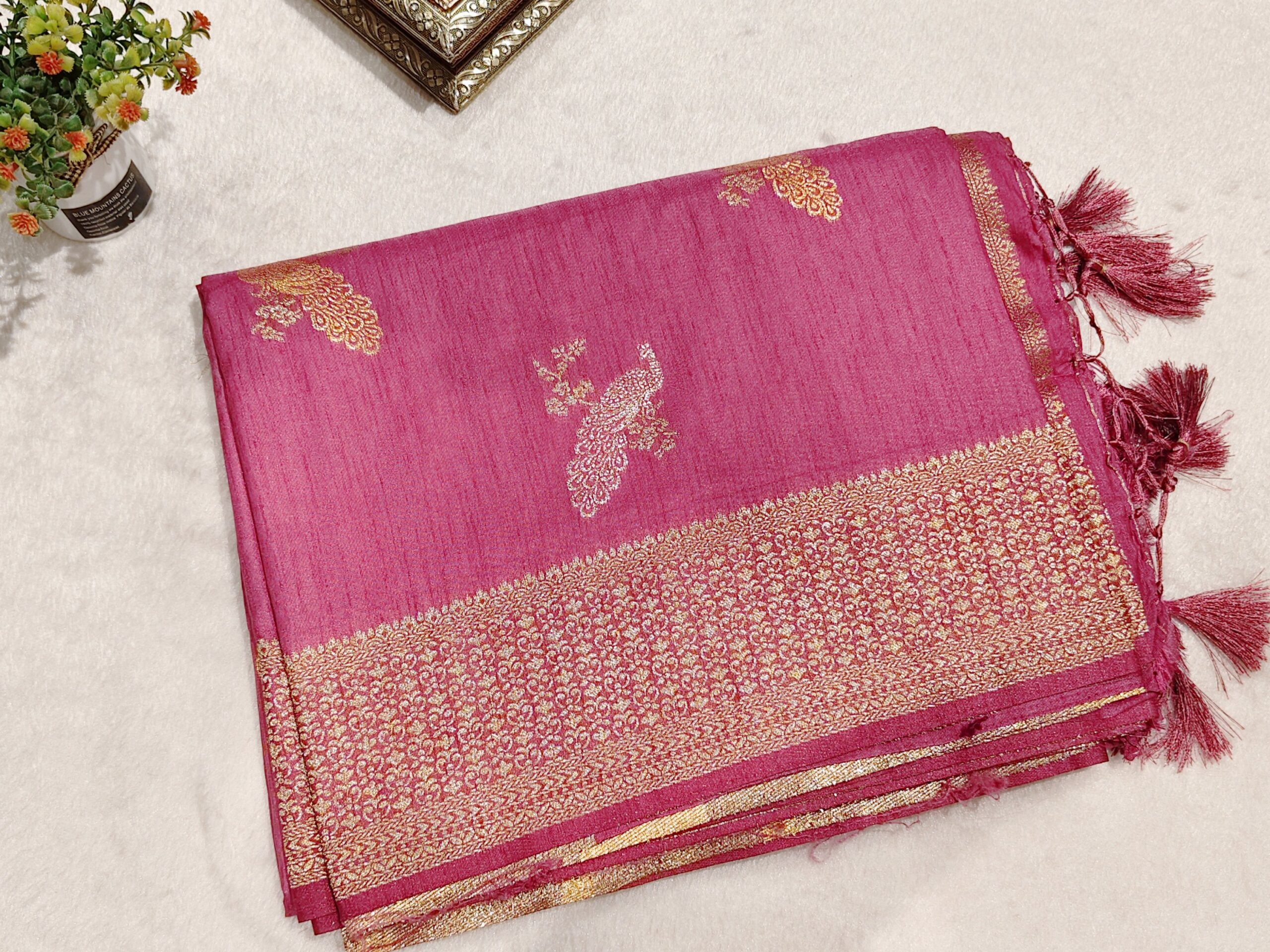 Dola Silk Saree – Elegant Designer Silk Saree - Image 4