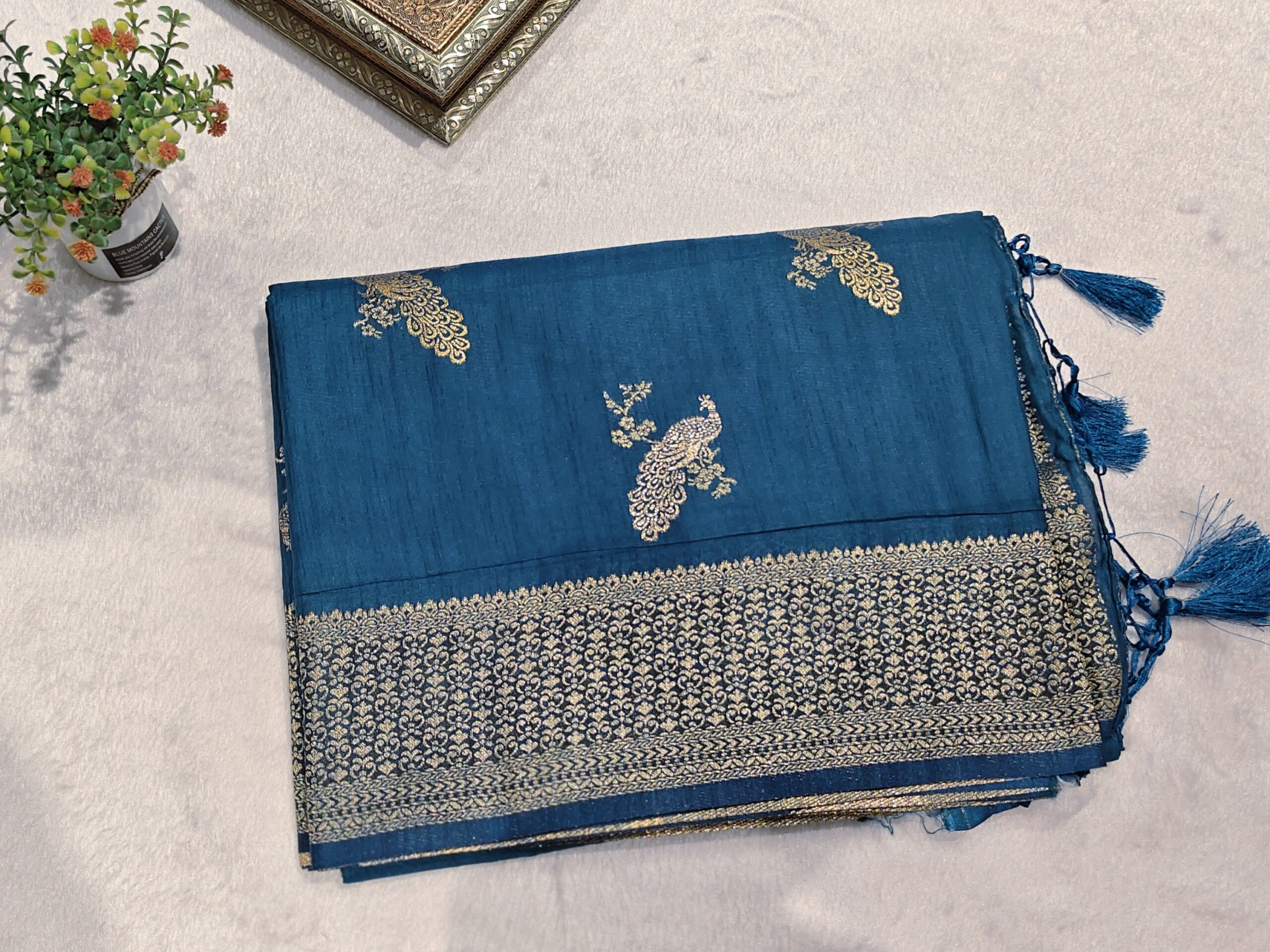 Dola Silk Saree – Elegant Designer Silk Saree - Image 2