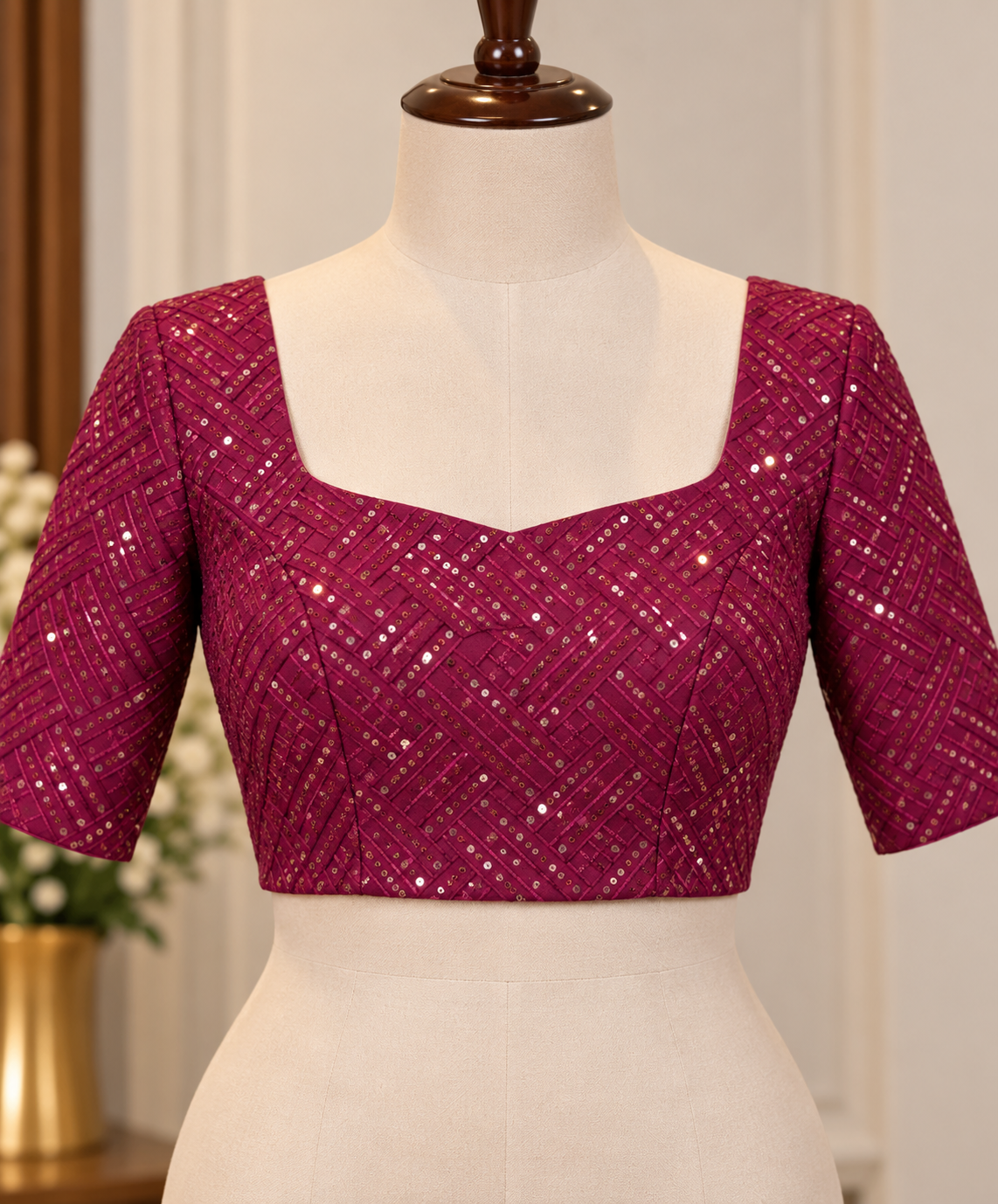 Free Size Blouse – Stylish Ready-to-Wear Designer Blouse - Image 3